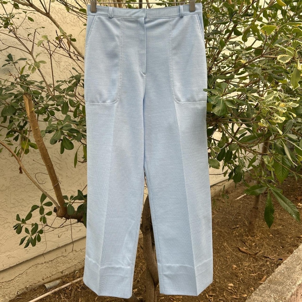 Vintage 1970s Alex Colman Light Blue Women’s Pants 28x26